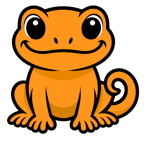 Piper logo a yellow smiling gecko